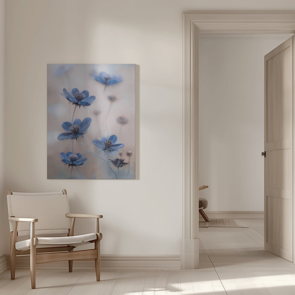Wandbild Kosmos blau