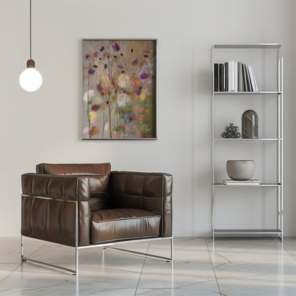 Wandbild Malerische Blumen