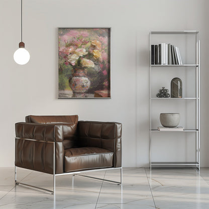 Wandbild Stillleben mit Blumen