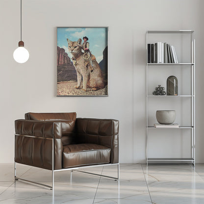 wall art Cat Lone Ranger