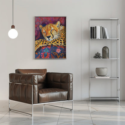 Wandbild Ruhender Gepard