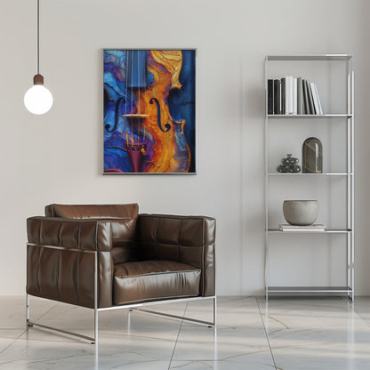 Leinwandbild Wandbild Musik Violine 2
