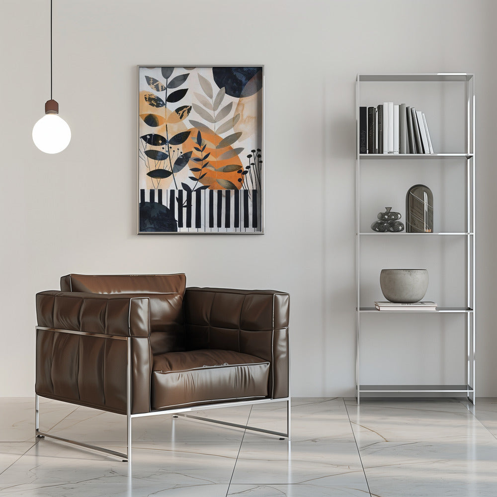 Wall art Muzyka Piano 1 Canvas Print