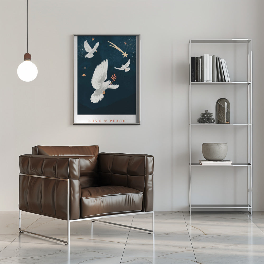 Wandbild Leinwandbild Liebe & Frieden