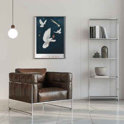 Wandbild Leinwandbild Liebe & Frieden