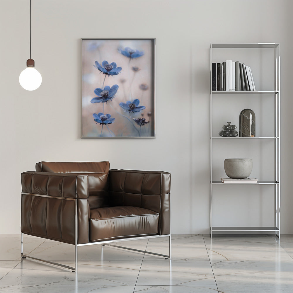 Wandbild Kosmos blau