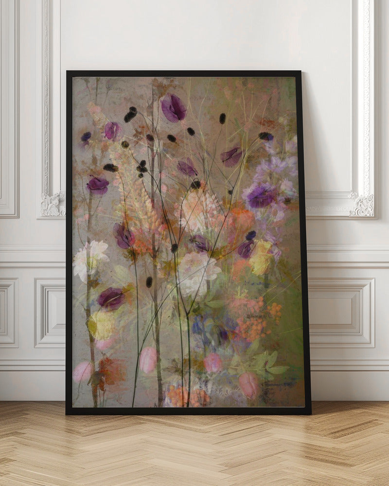 Wandbild Malerische Blumen