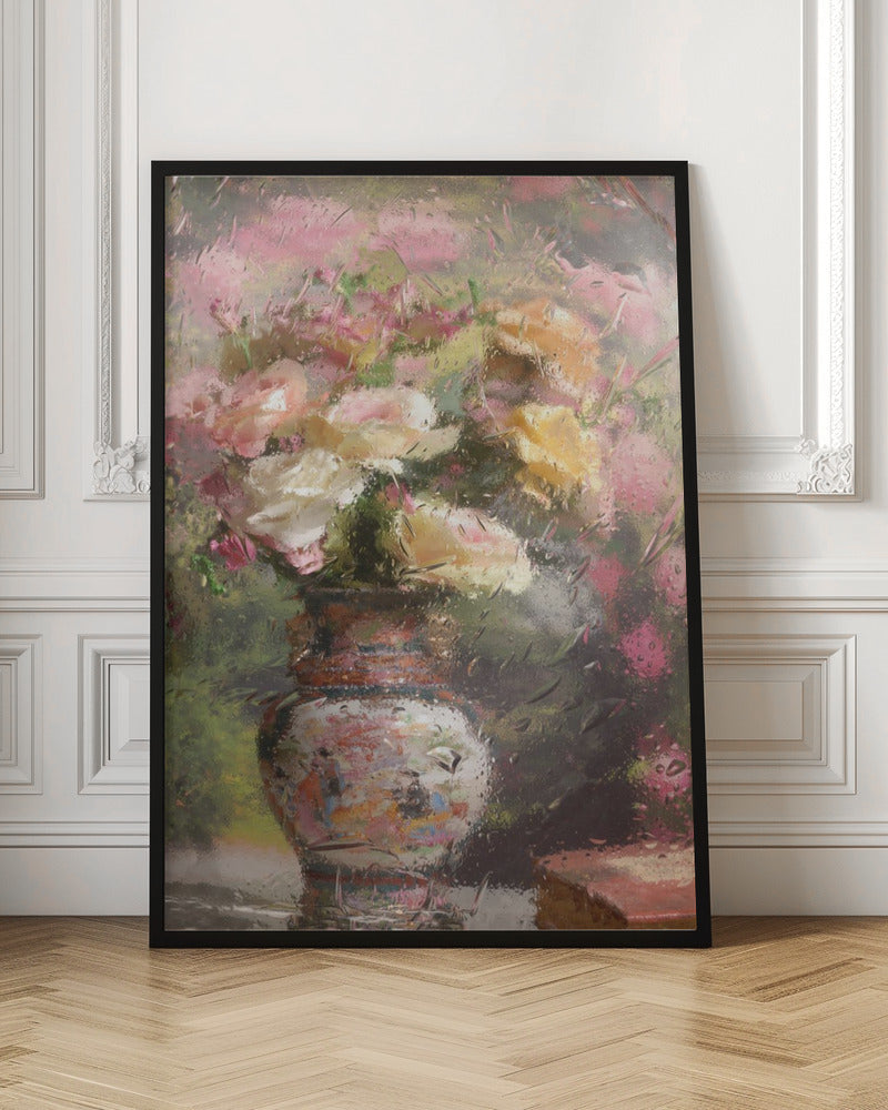 Wandbild Stillleben mit Blumen