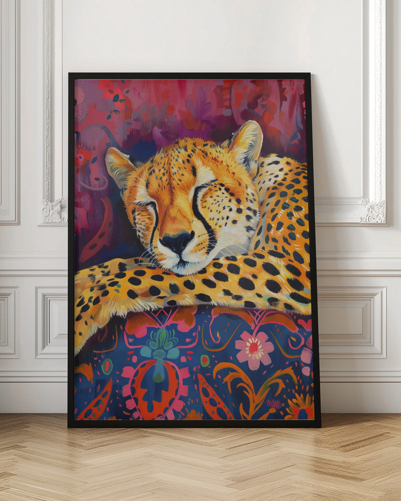 Wandbild Ruhender Gepard