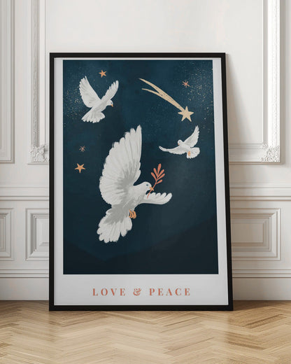 Wandbild Leinwandbild Liebe & Frieden