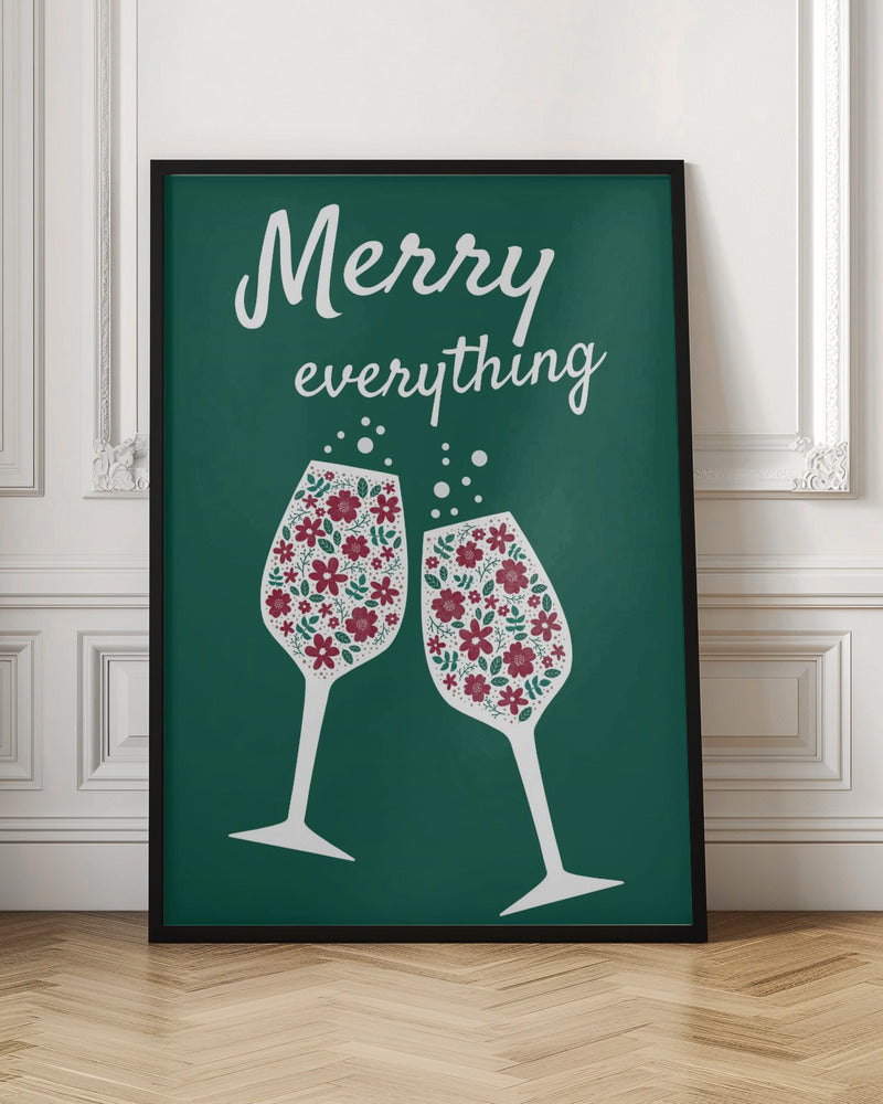Wandbild Fröhliche Weihnachtszeit Leinwanddruck