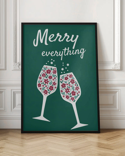 Wandbild Fröhliche Weihnachtszeit Leinwanddruck