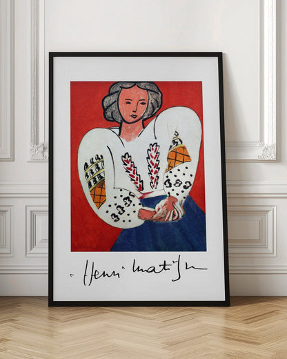Wandbild Henri Matisse, La Camicetta Romena, 1940