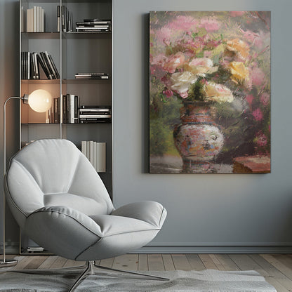 Wandbild Stillleben mit Blumen