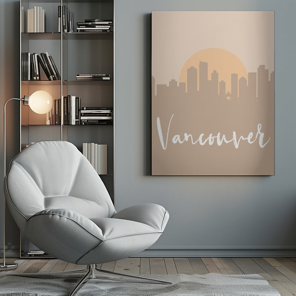 Wandbild Skyline Erdtöne 2 90