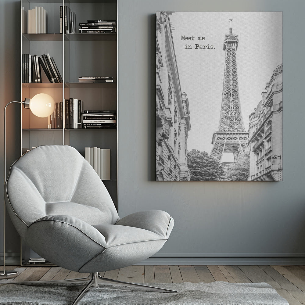Wandbild Meet me in Paris