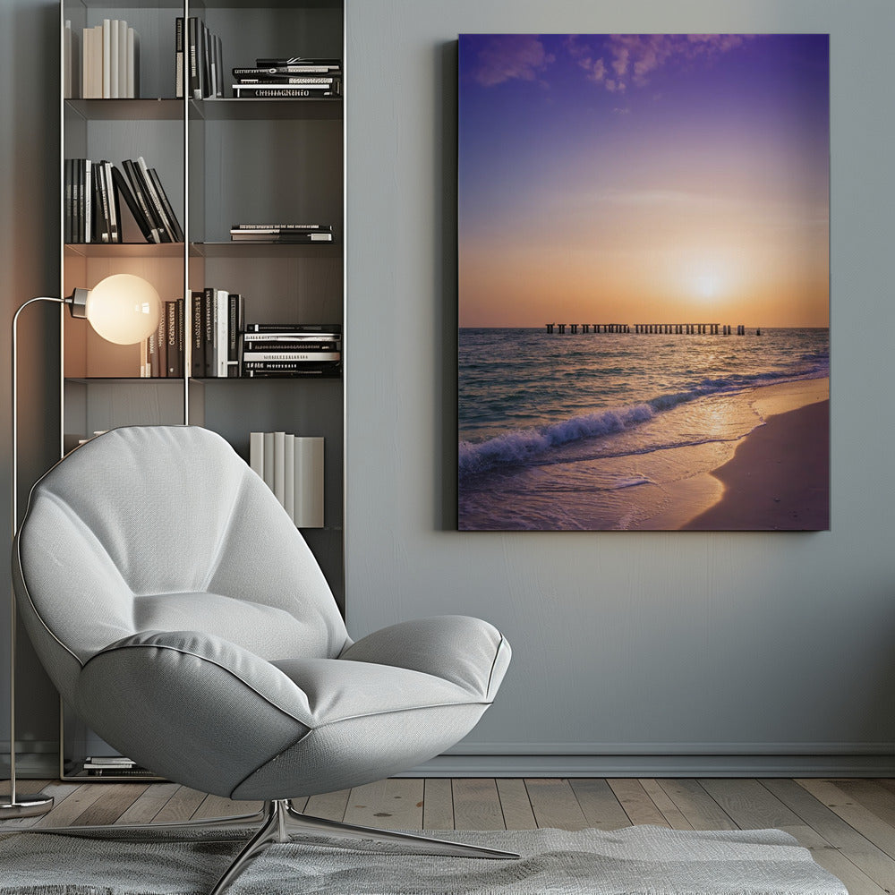 Wandkunst Gasparilla Island Sonnenuntergang
