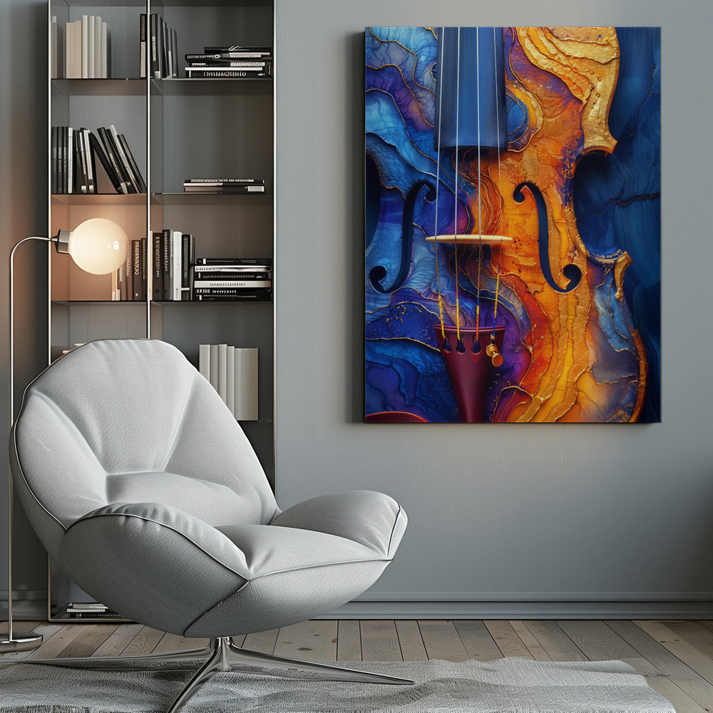 Leinwandbild Wandbild Musik Violine 2