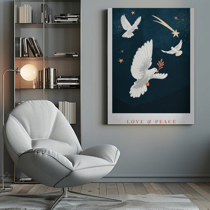 Wandbild Leinwandbild Liebe & Frieden