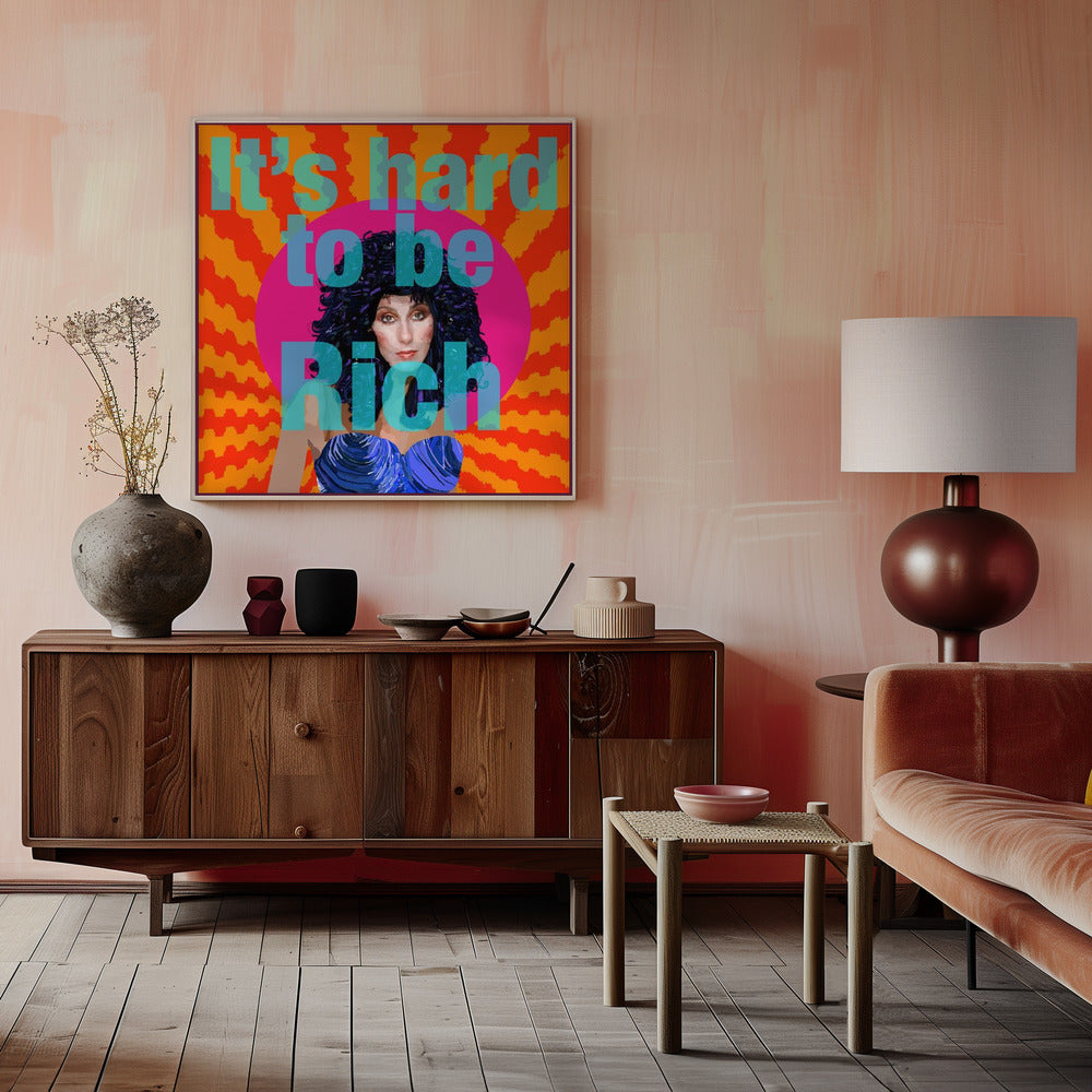 Wandbild Es ist schwer, reich zu sein