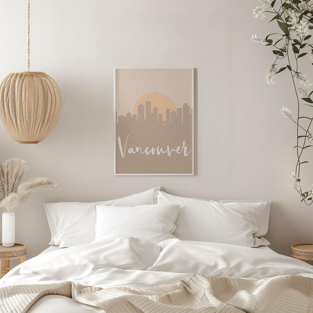 Wandbild Skyline Erdtöne 2 90