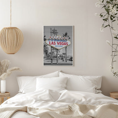 Wandbild LAS VEGAS Sign - farbcodiert
