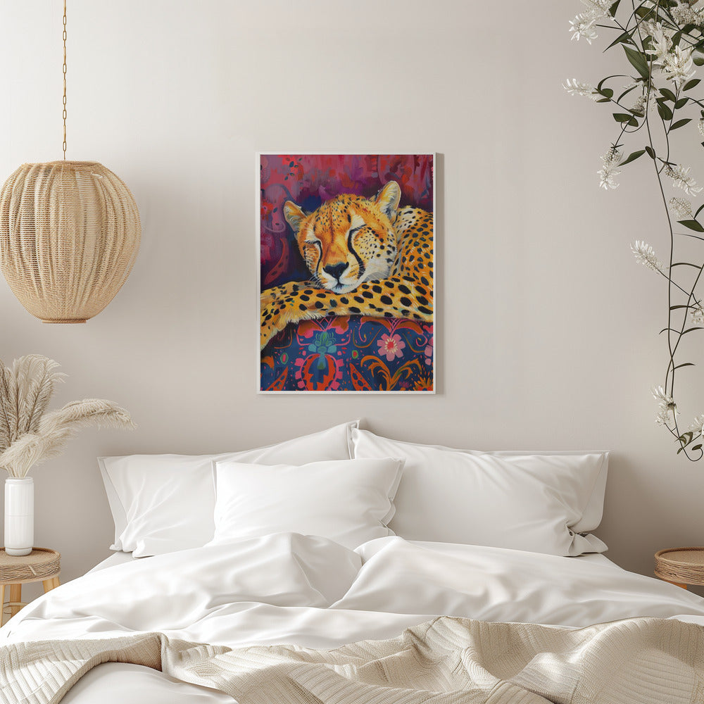 Wandbild Ruhender Gepard
