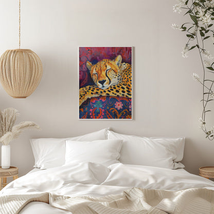 Wandbild Ruhender Gepard