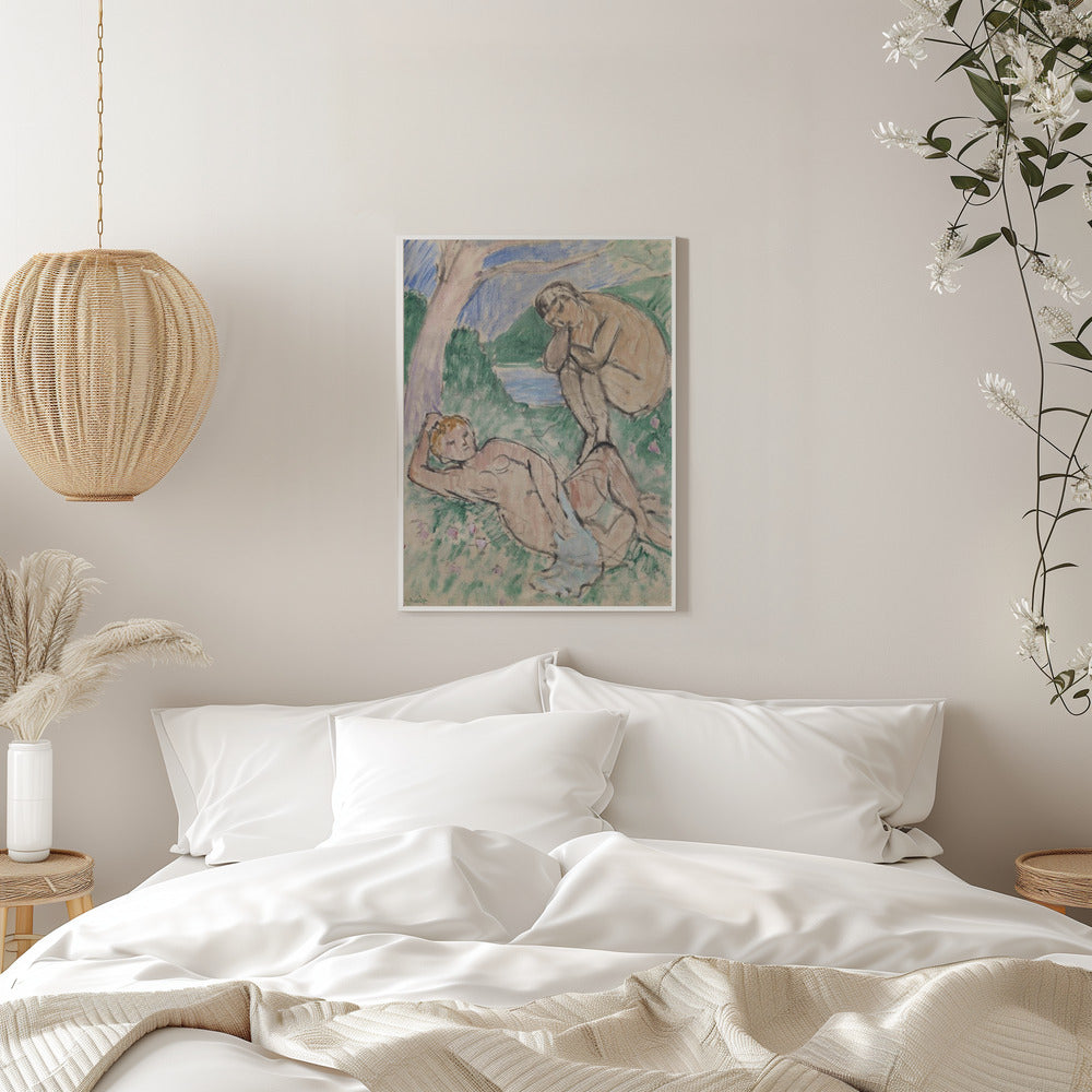 Wandbild Baigneurs
