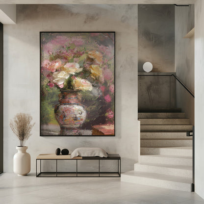 Wandbild Stillleben mit Blumen