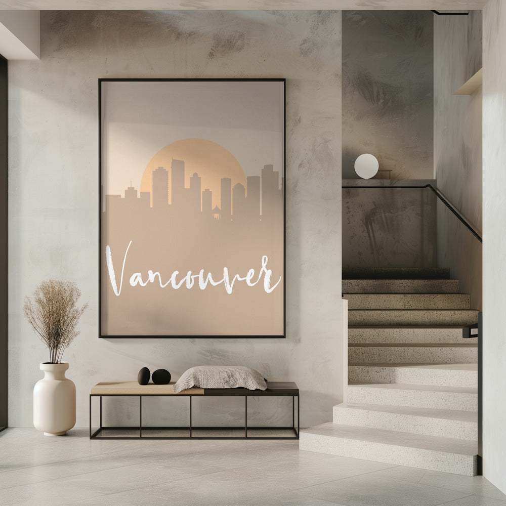 Wandbild Skyline Erdtöne 2 90