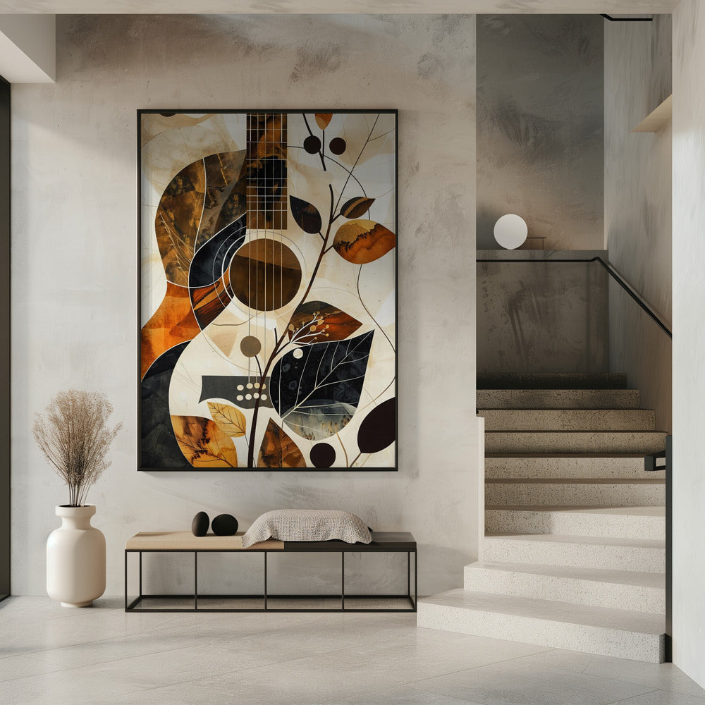 Musik Gitarren Collage (1) Leinwandbild