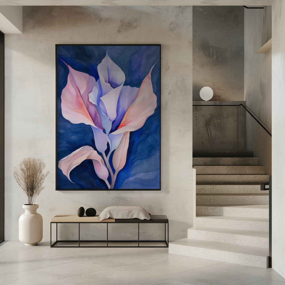 Wandkunst Gemalte Formen und Pflanzen 15