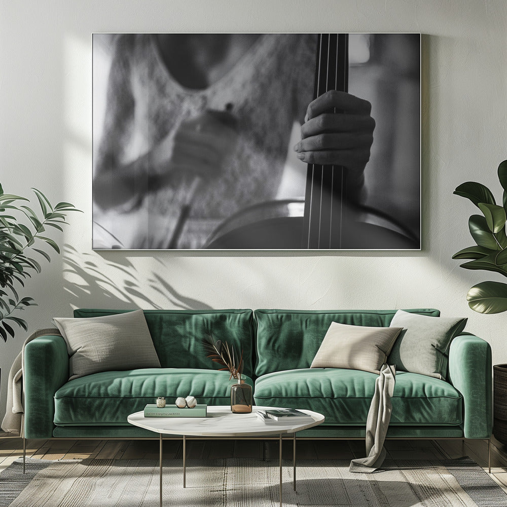 Wandkunst-Pause für das Cello