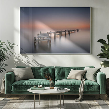 Wandbild Alter Steg II. Hafenpanorama.