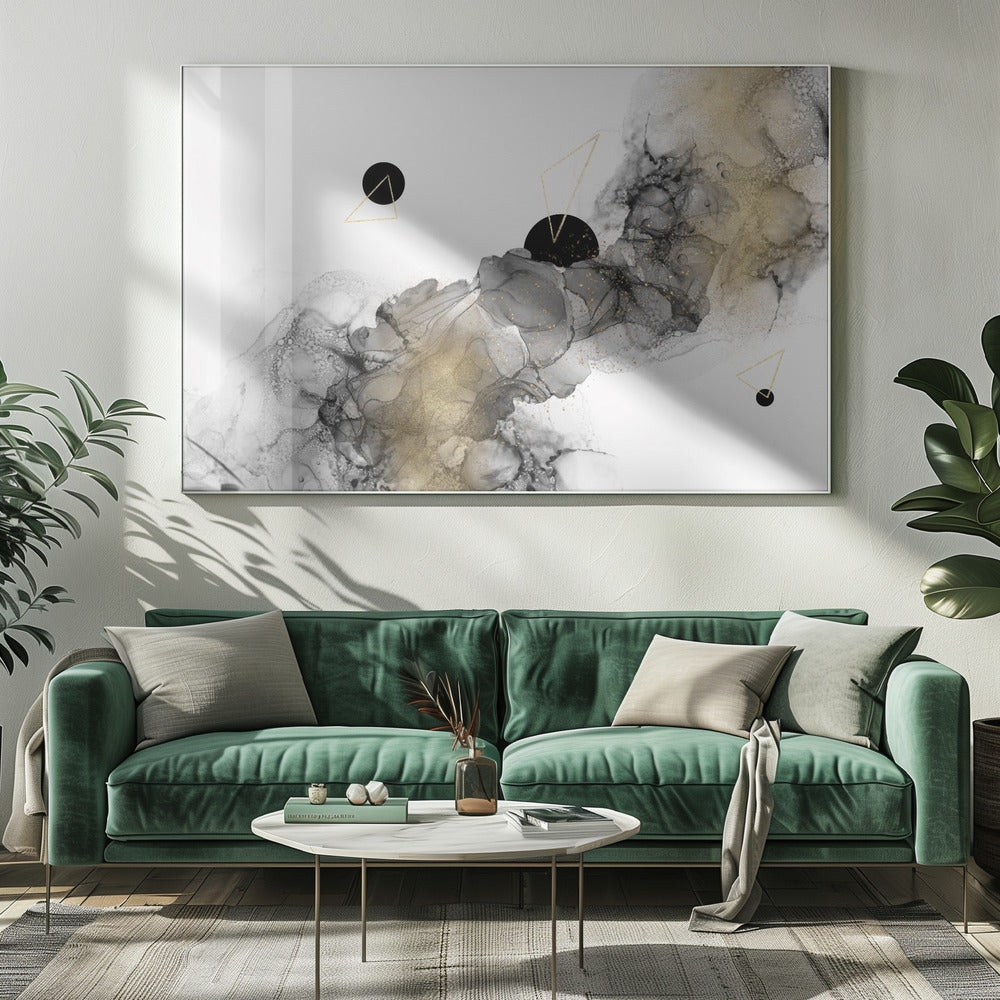 Wandbild ALKOHOLTINTE Abstrakte Galaxie
