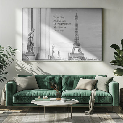 Wandbild Atme Paris ein