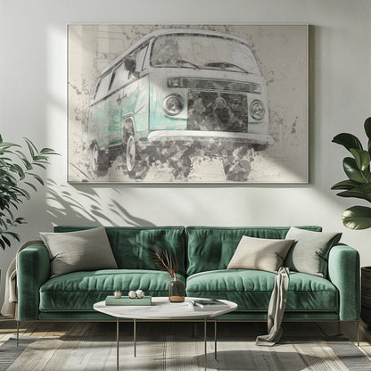 Wandbild Volkswagen Combi