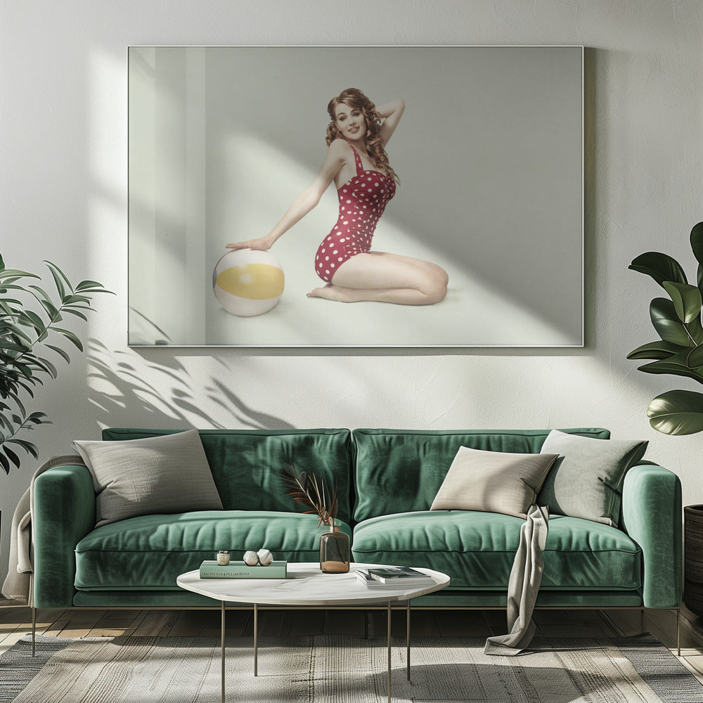 Wandbild Strand Pin-up