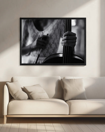 Wandkunst-Pause für das Cello