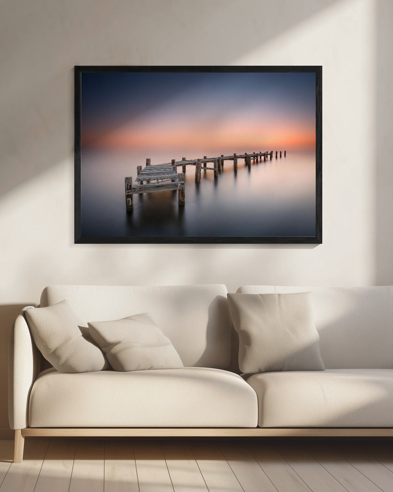 Wandbild Alter Steg II. Hafenpanorama.