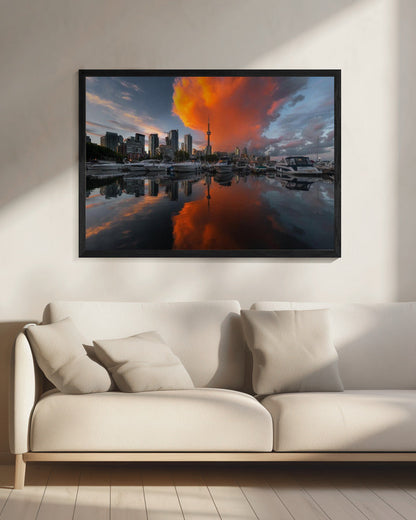 Wandbild Burn in Toronto Leinwandbild