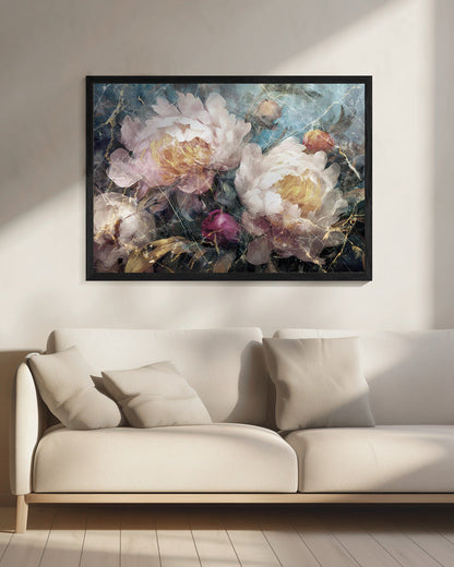 Wandbild Blumen Blumenkunst Illustration Wandkunst 015