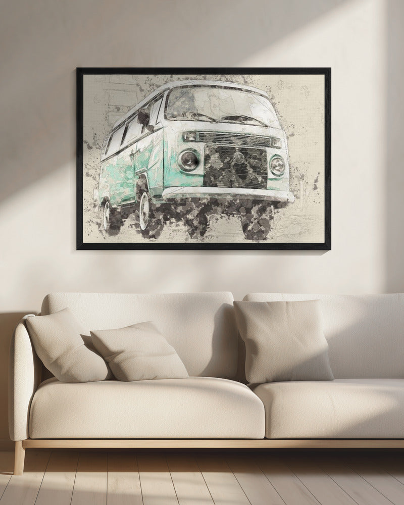 Wandbild Volkswagen Combi