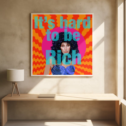 Wandbild Es ist schwer, reich zu sein