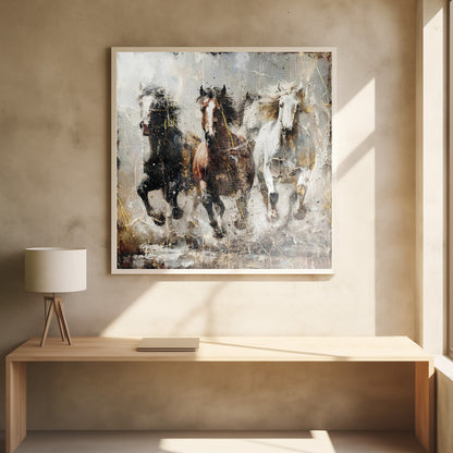 Wandbild Pferd Vintage-Kunstillustration 15