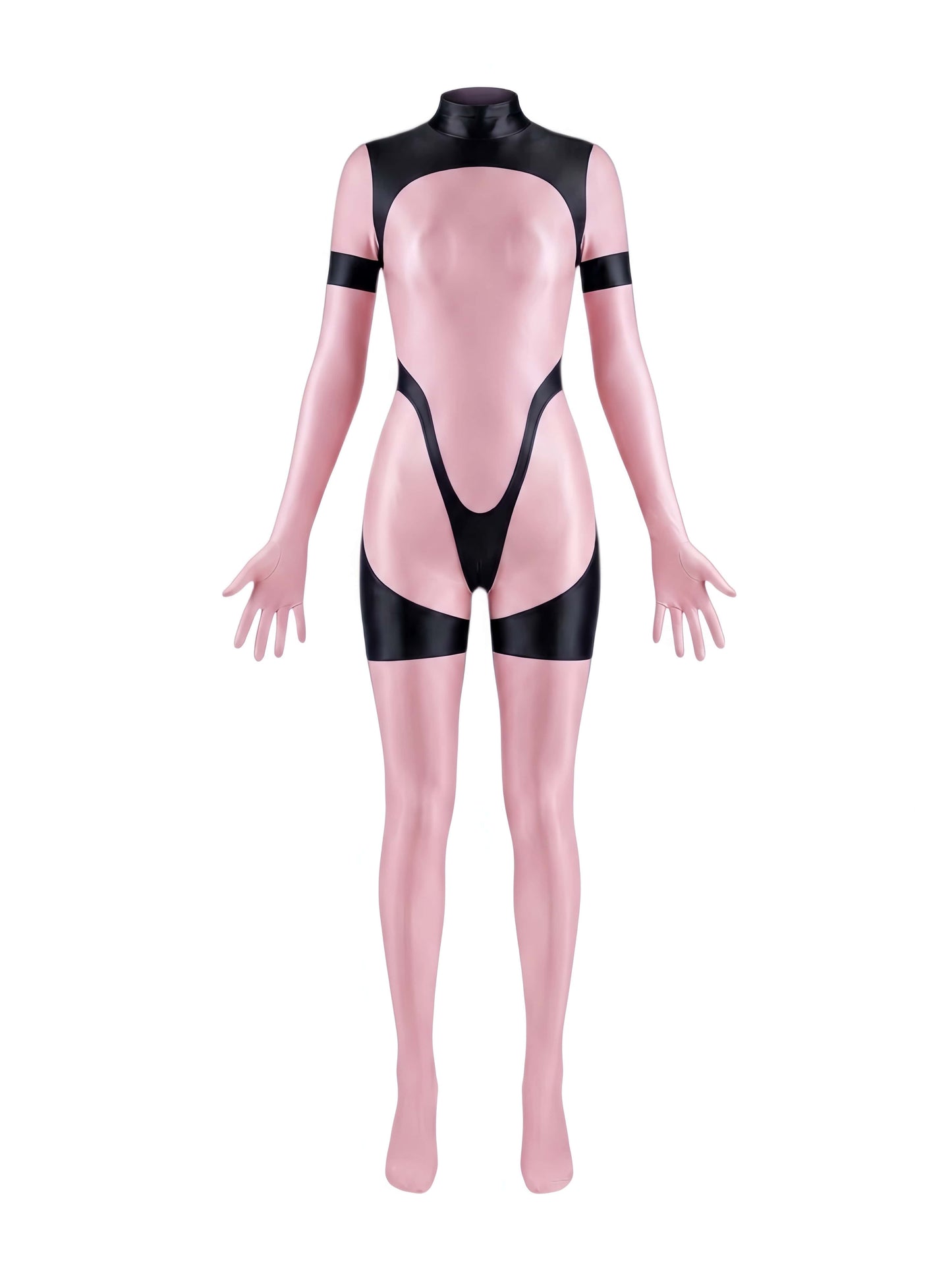 Anime Sci-fi Spandex Swimwear Racing Suit Full Bodysuit Zentai with Crotch Zipper