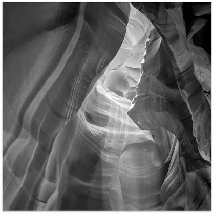 Wandbild MONOCHROMER ANTELOPE CANYON Tageslicht