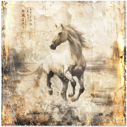 Pferd Vintage Kunstillustration 16