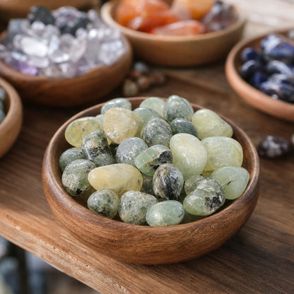Prehnite Tumbled Stone 'B' (India) - 1lb bag